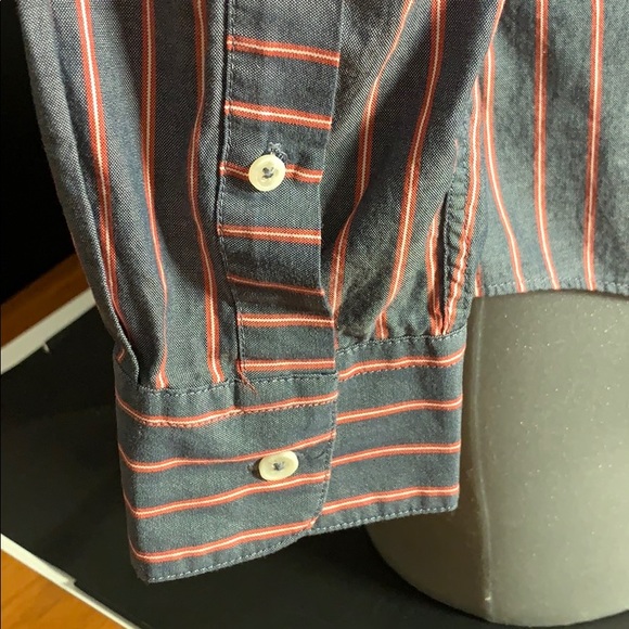 RVCA Striped Blue and Red Shirt - Picture 4 of 8